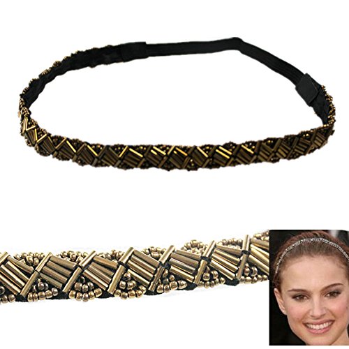 WIIPU BEADS ELASTIC HEADWRAP HEADBAND HAIR ACCESSORY(wiipu-D243)
