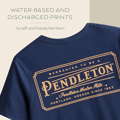 Image of Pendleton Men's Graphic T-Shirt, 100% Cotton Short Sleeve Tee, Soft Water-Based Print Casual Shirt, Crew Neck