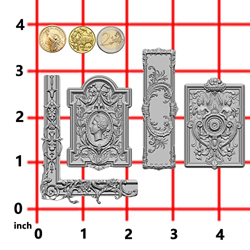 Art Mould for Polyclay Air Dry Clay Plaster Frame and Plaque - Image 4