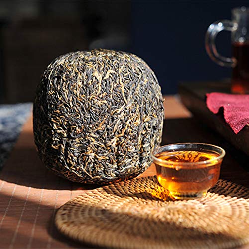 Té Puer maduro de 500g, centavos de oro de Yunnan, cabeza de león, té Puer rojo opaco, Pu'er orgánico, árbol viejo, puer… - Imagen 4