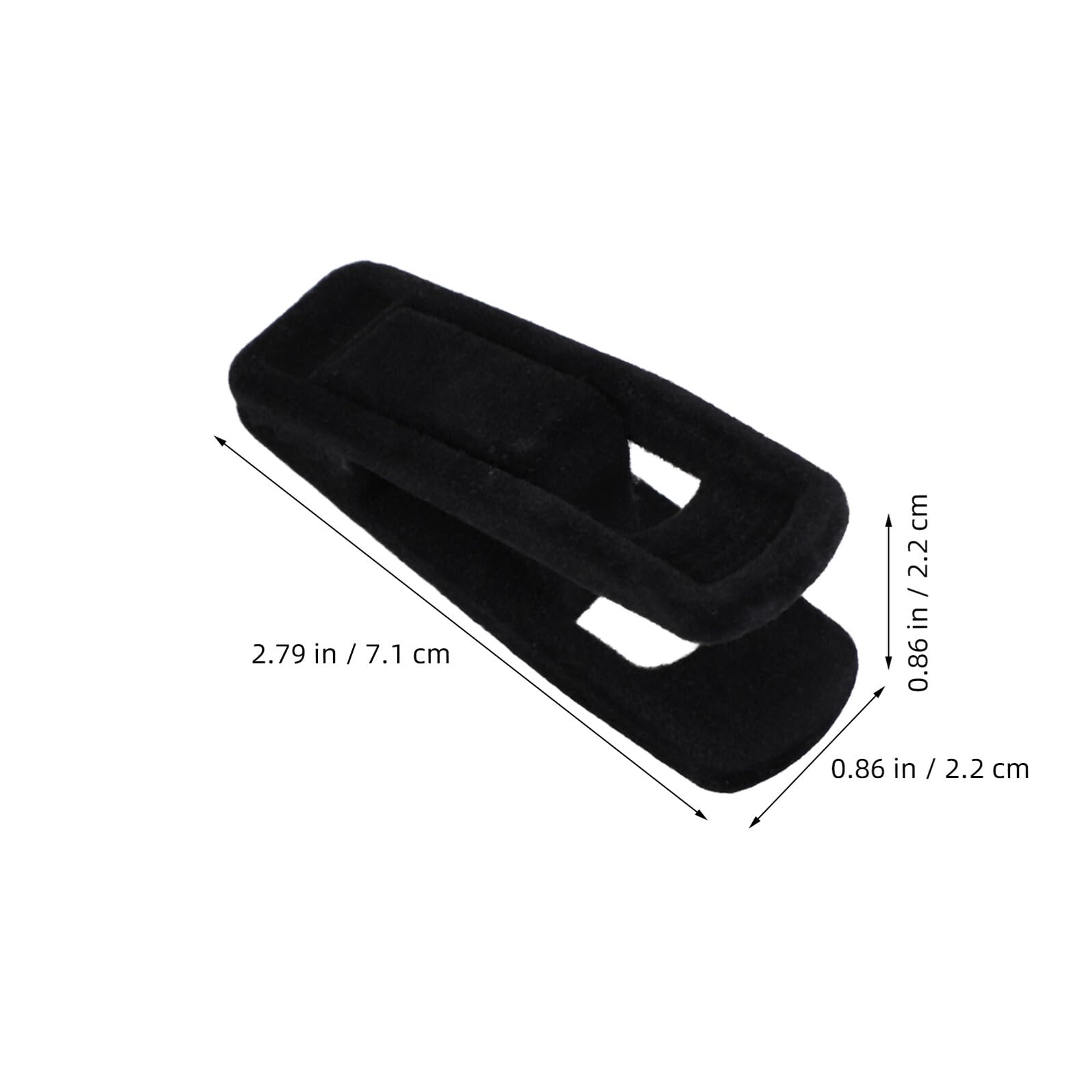 50 Pezzi Mollette per Bucato in Plastica Nere 50 Pezzi Clip in Velluto Antiscivolo per Pantaloni e Vestiti, Clip Resistenti per Asciugatura Indoor e Outdoor, Mollette Antivento per
