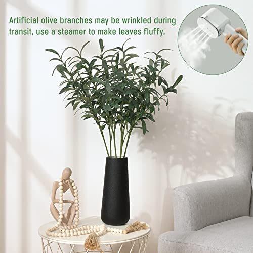 Waipfaru 5Pcs 29'' Olive Branches For Vases With Wood Bead Garland, Faux Olive Tree Branches Fake Plants, Artificial Greenery Stems Decor For Centerpieces Flower Arrangements #TOP3