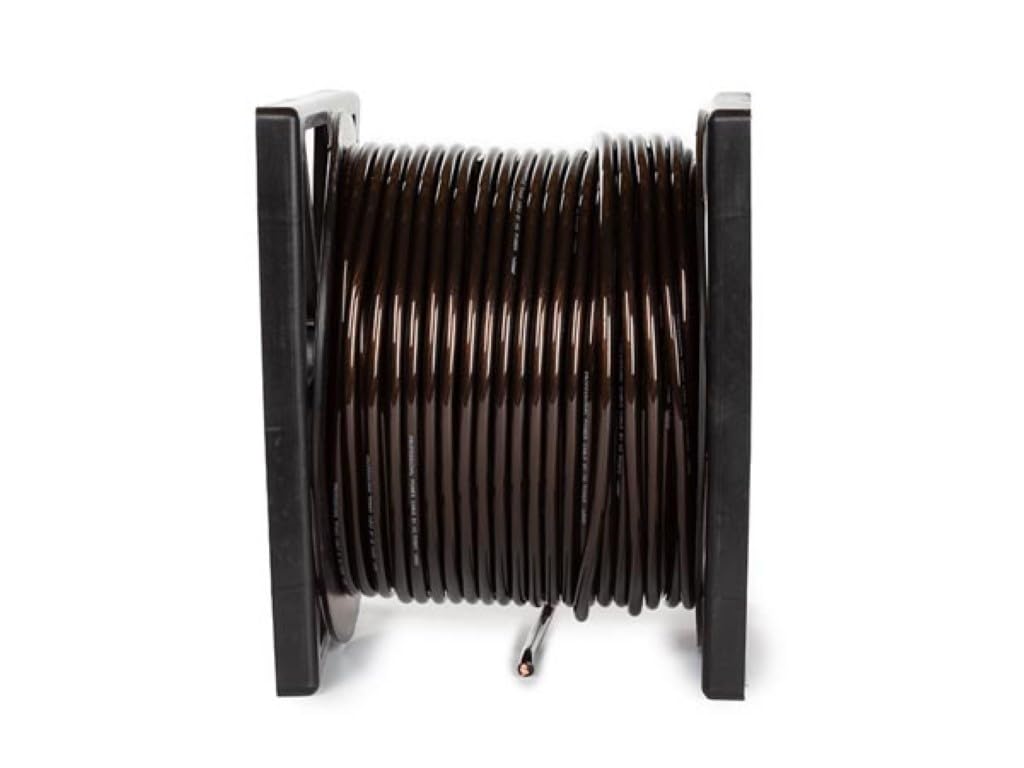 HQ-Power Cable de alimentación, negro transparente, 100 m, aislamiento de PVC, resistencia de alta tensión