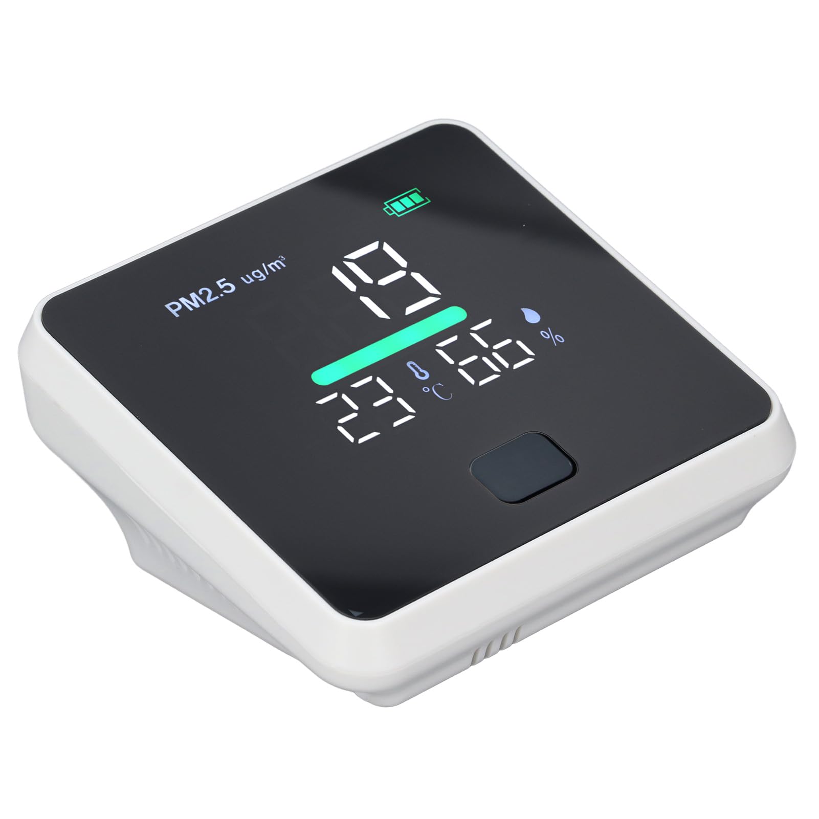 Con sensore di temperatura e umidità - Monitor portatile del particolato PM 2.5 - Misuratore della qualità dell'aria interna con portata da 0 a 999 ug m3, frequenza di