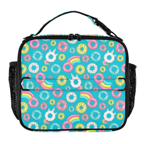 Bolsas de almuerzo aisladas ALAZA de dona para niños y niñas con correa ajustable 2