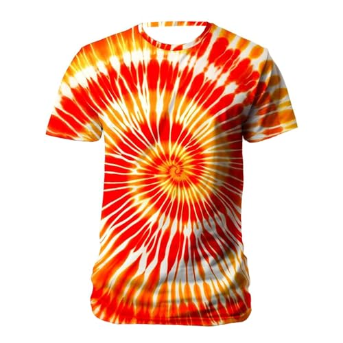 Herren Batik T-Shirt 3D Drucken Lustig Shirts Alltag Party Tops...