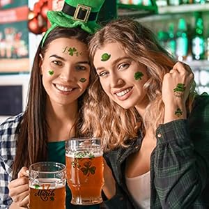 80pcsstpatricksdaytattoosdecorationsaccessories12sheetsshamrocktemporarytattoostickersforkidswomenirishstpatricksdayparadeandfavorspartydecorations Urban Country Home Decor 80pcs st patricks day tattoos decorations accessories 12 sheets shamrock temporary tattoo stickers for kids women irish st patricks day parade and favors party decorations urban country home decor
