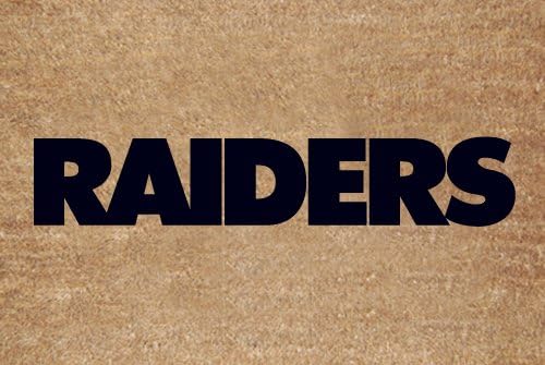 Oakland Raiders Flocked Door Mat