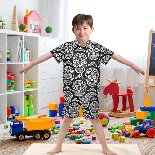 Image of visesunny Little Boys Short Sleeve T-Shirt Beach Shirts for kids children Casual Shorts Set Summer Clothes Outfits