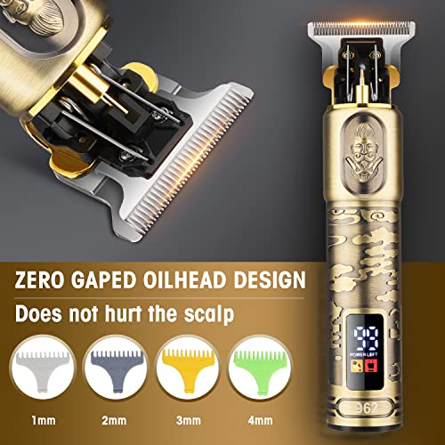 Resuxi Hair Clippers For Men & Electric Razor Shavers Set,Cordless Hair/Beard Trimmers Grooming Kit,Waterproof Hair Liners Clippers For Hair Cutting Barbers Supplies,Lcd Display 2 Foil Head 2 Speed #TOP3
