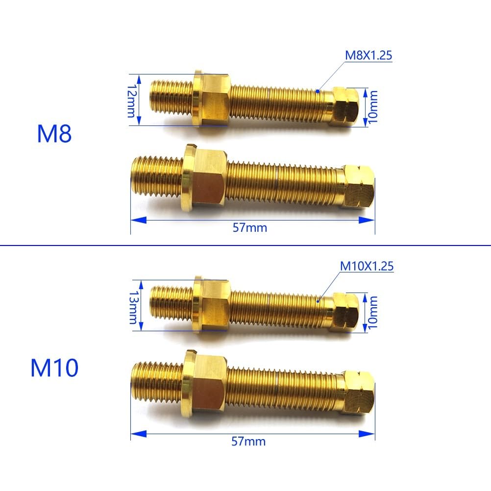 Ajusteur de Chaîne Boulon de réglage de chaîne de moto, vis d'essieu arrière, Convient pour CRF, Convient pour Kawasaki, Convient pour Suzuki, Convient pour Tendeur de Chaîne de Réglage de