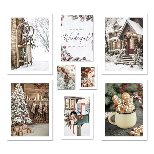 ARTFAVES® Poster Set - CHRISTMAS TIME - mehrteilige Wanddeko...