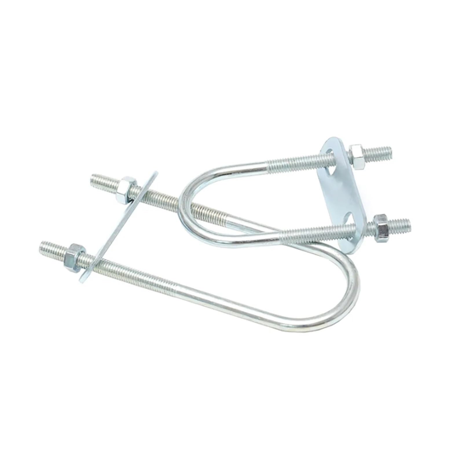 Bullone a U quadrato premium in acciaio inossidabile M6/M8/M10 - Bullone a U zincato esteso for connessioni sicure(2set M10x42x130)