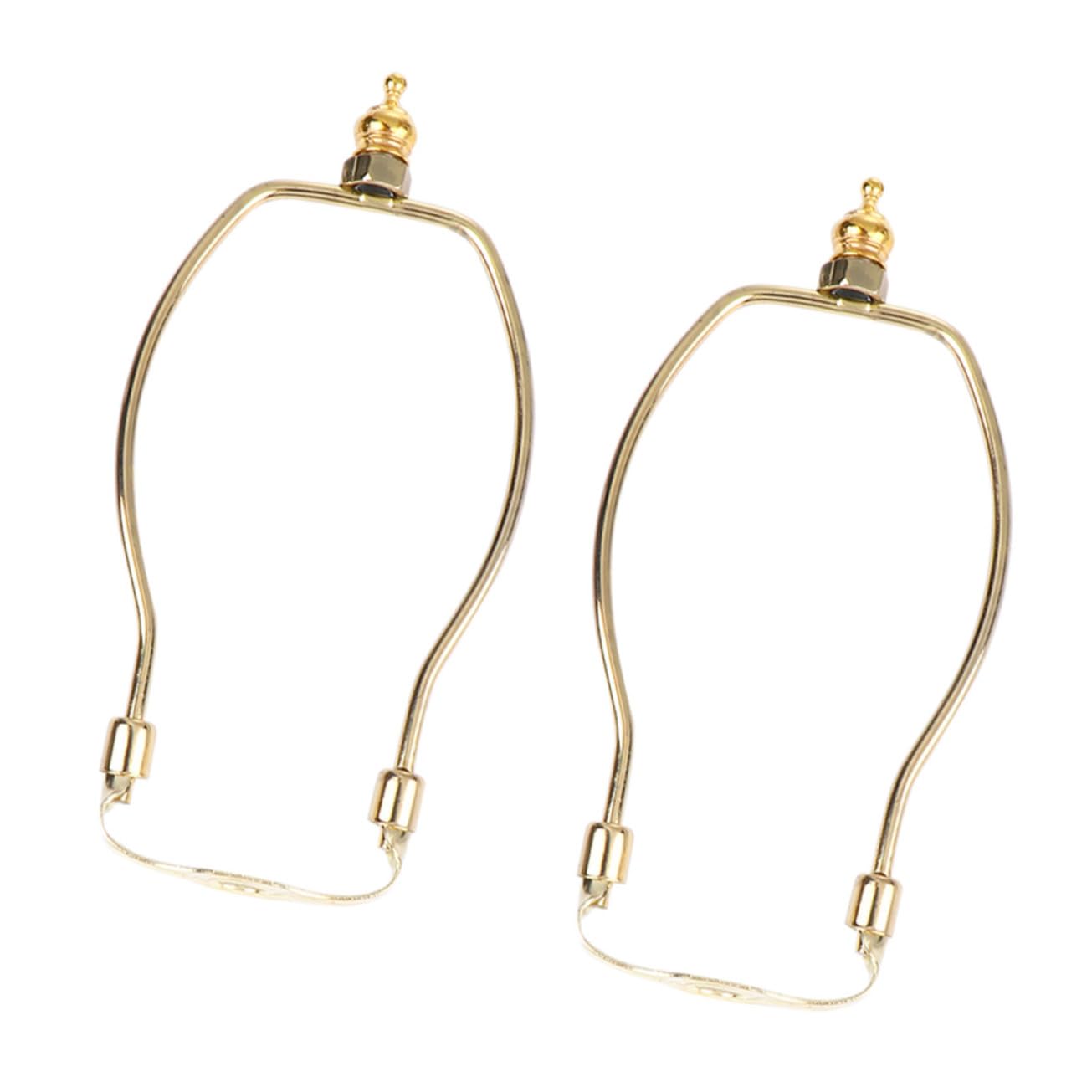 Soportes de Arpa para Lámpara dorado de 2 piezas 8