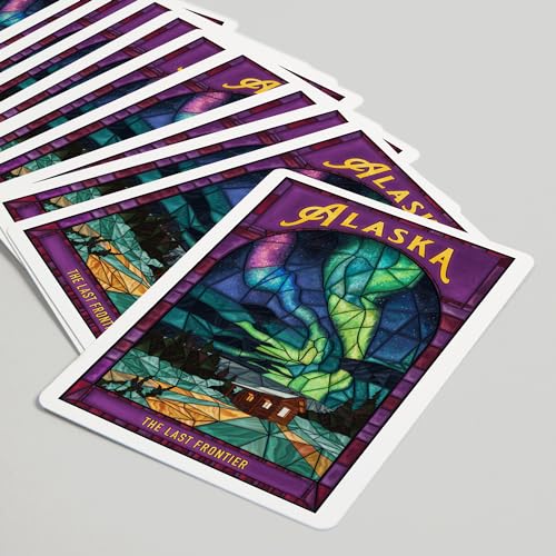 Baraja Lantern Press Alaska, 52 cartas tamaño póker miniatura 5