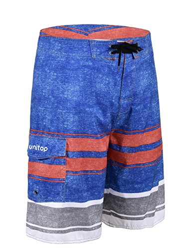 Image of unitop Men's Board Shorts Summer Holiday Surf Trunks Quick Dry