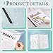 42 Pack Report Covers, COIDEA Report Covers with Sliding Bar, Presentation Folders for A4 and Letter Size Paper, Clear Report Covers Binder Bulk for School Business, 70 Sheet Capacity