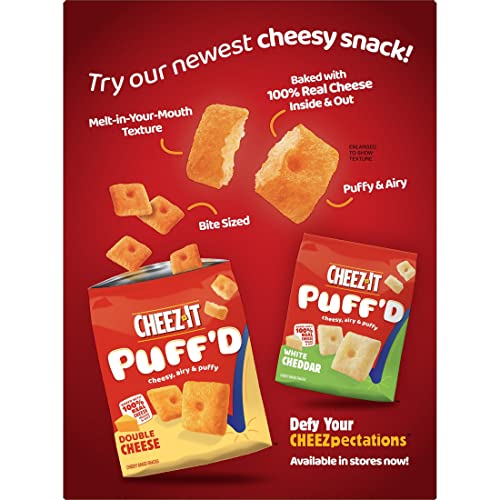 Cheez-It Grooves Cheese Crackers, Crunchy Snack Crackers, Lunch Snacks, Bold Cheddar, 9Oz Box (1 Box) #TOP6