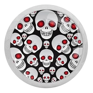 Vapokf Totenkopf Schrankknäufe 4 Stück