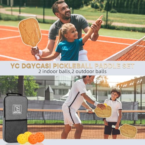 Image of YC DGYCASI Pickleball Paddles Set of 2 USAPA Approved Pickleball Set 2026