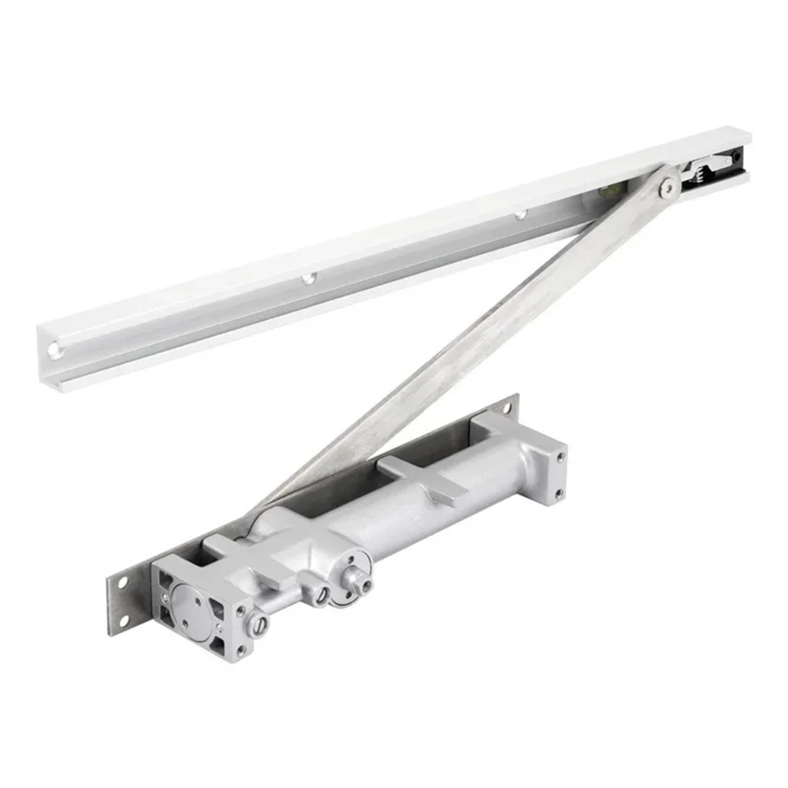 2 pezzi for la casa Hardware quadrato in lega di alluminio porta a scomparsa più vicino con buffer nascosto incorporato chiudiporta in legno Per Porte(Round concealed)