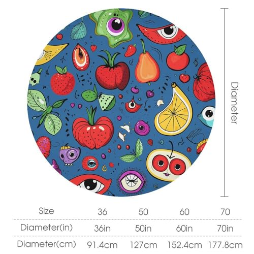 Nappe de table ronde lavable pour protéger des taches - 3