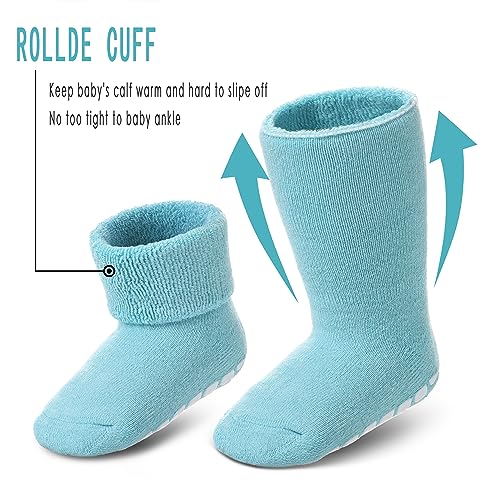 DYW Baby Non Slip with Grips Socks Infants Toddlers Kids Boys Girls Thick Winter Warm Cotton Gifts Socks4
