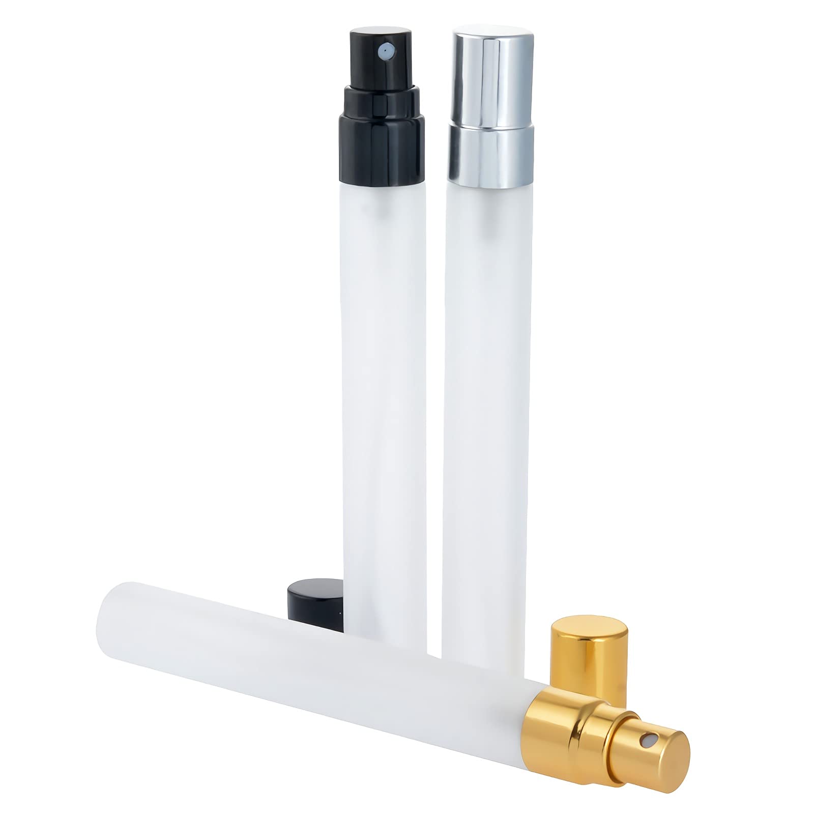 48 Pezzi Trasparente Opaco Bottiglie Atomizzatore di Profumo Con spruzzatore Oro, 10 ml Flacone Spray per Profumo in vetro per Viaggiare Festa Appuntamento per Vita Quotidiana