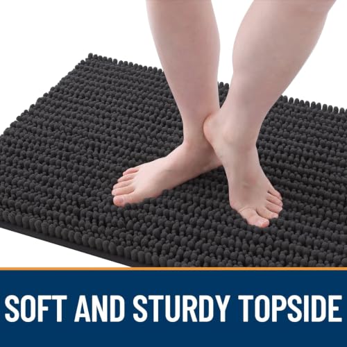 Image of OLANLY Dog Door Mat for Muddy Paws 47x24, Ultra-Absorbent Chenille Mud Mat