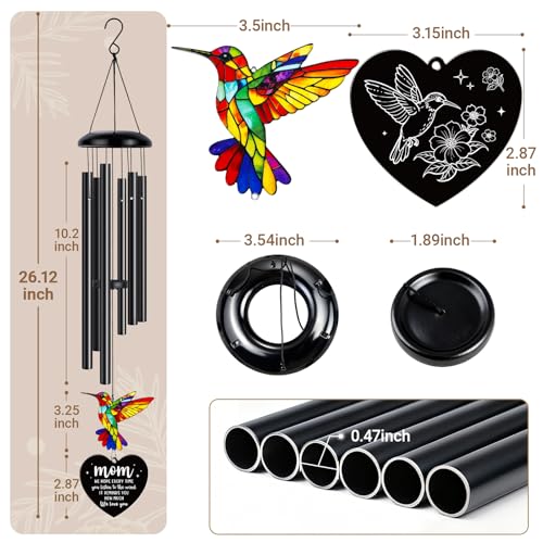 Mom Birthday Gifts, Birthday Gift for Moms, Mom Gifts, Moms Wind Chime, Mothers Day Christmas Thanksgiving Gift for Mother Mama from Daughter, Son - Image 4