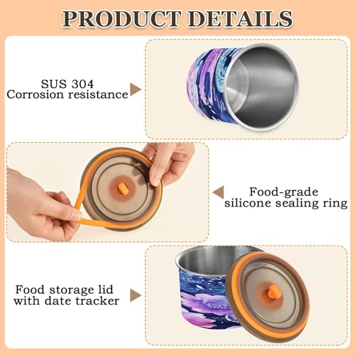 Contenedor hermético para café en acero inoxidable 17oz miniatura 5