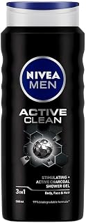 NIVEA MEN Active Clean Shower Gel,500 ml (Pack of 1)