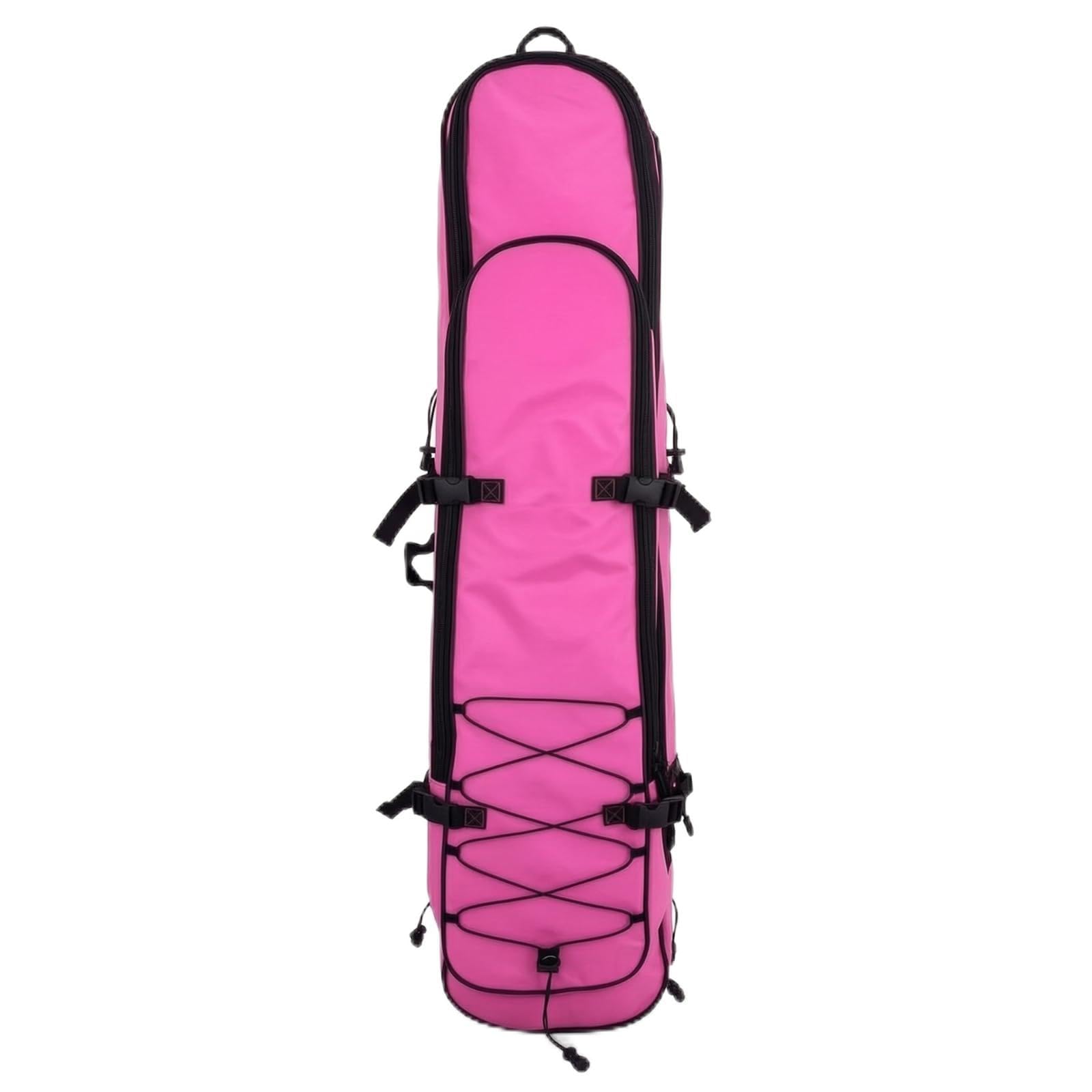 Portador de Aletas Impermeable Mochila de Buceo Bolsa para Aletas Estuche para Equipo de Natación con PVC 500D y 50L Recubrimiento, Array, Rosa, Puede Contener Aletas De 1 Metro De Largo