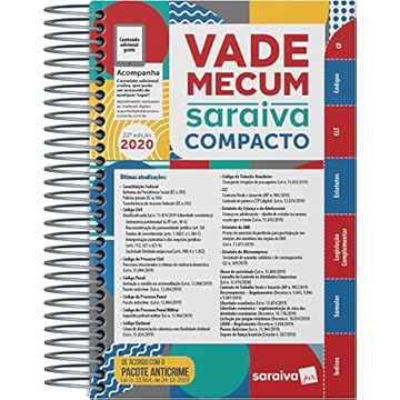 Capa do livro Vade Mecum Compacto Espiral - 22ª Ed. 2020