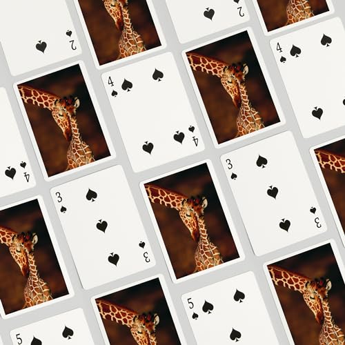 Baraja Póker Giraffe and Calf 52 Cartas miniatura 4