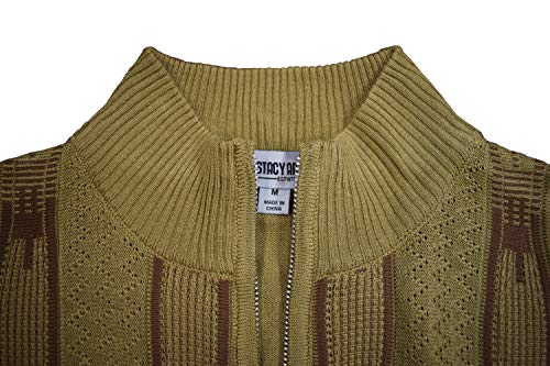 STACY ADAMS Men's Sweater, Vertical Neo Chain Front Design4