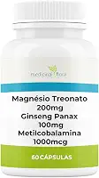 Magnésio Treonato + Ginseng Panax + Metilcobalamina - 60 Doses