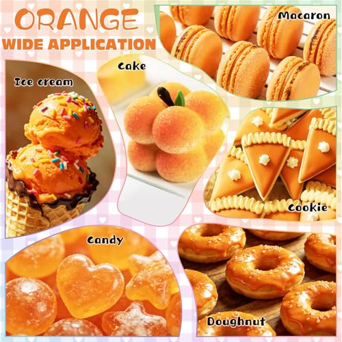 Image of Orange Natural Food Coloring - 50ml Plant Based Food Dye, No FD&C & Artificial Dyes, Gluten-Free, Food-Grade, Vibrant Liquid Colors for Icing, Baking, Cake Decorating, Frosting, Fondant, Slime - 1.69 Fl.Oz Bottles
