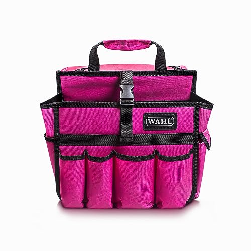 Wahl Tool Carry Pink Barber Backpack Travel Barber Bag Barber Storage Travel Hairdresser Bag Holds Hairdresser Styling Tools Mobile Barbering Mobile Hairdressing Bags for Stylists