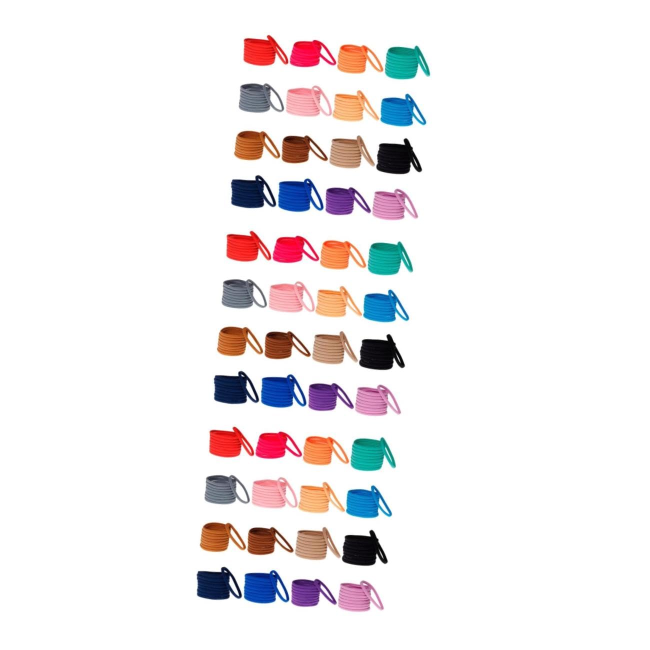 FRCOLOR 108 Piezas banda de pelo de nailon accesorios para bebe banda elástica de nailon cintas banda para el cabello sin costuras elasticidad Accesorios para el cabello venda bebé