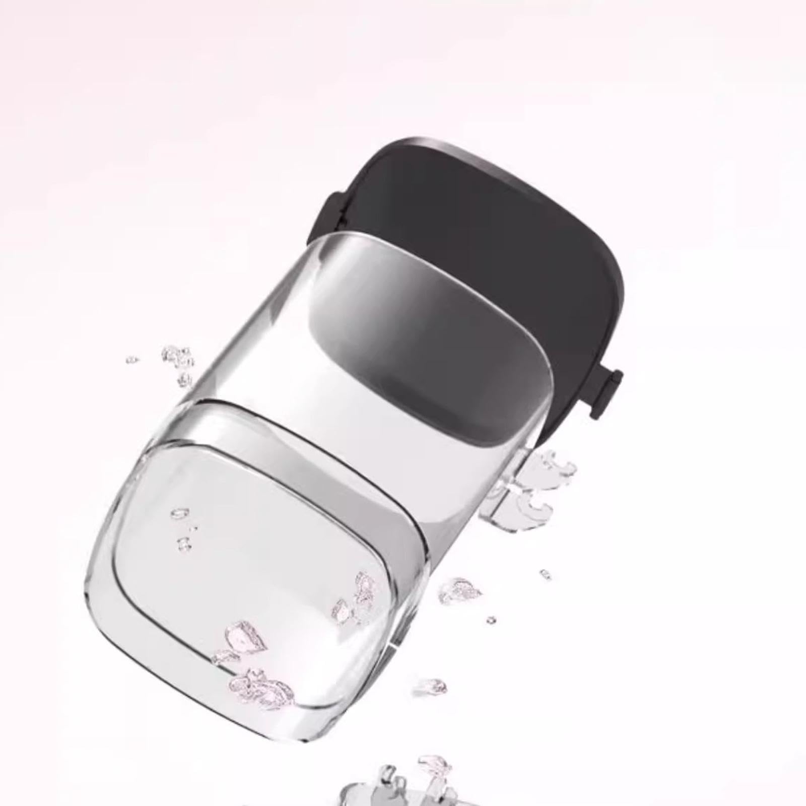 MagiDeal Mangiatoia Automatica per Pesci con Schermo, mangiatoia Stabile per Tartarughe, distributore Automatico di Cibo Regolabile per Piccoli acquari, 500 Ml
