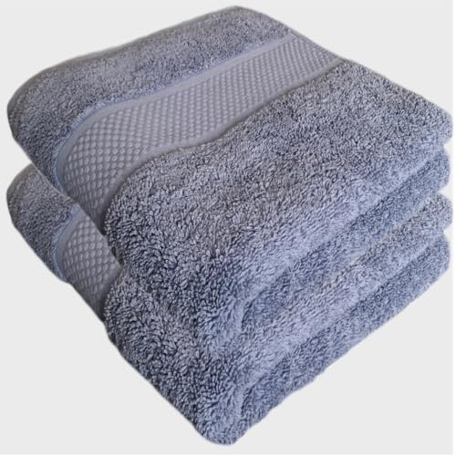Sue Rossi Hand Towels 100% Turkish Organic Combed Cotton, Bathroom Or Kitchen Towel, 600gsm Thick