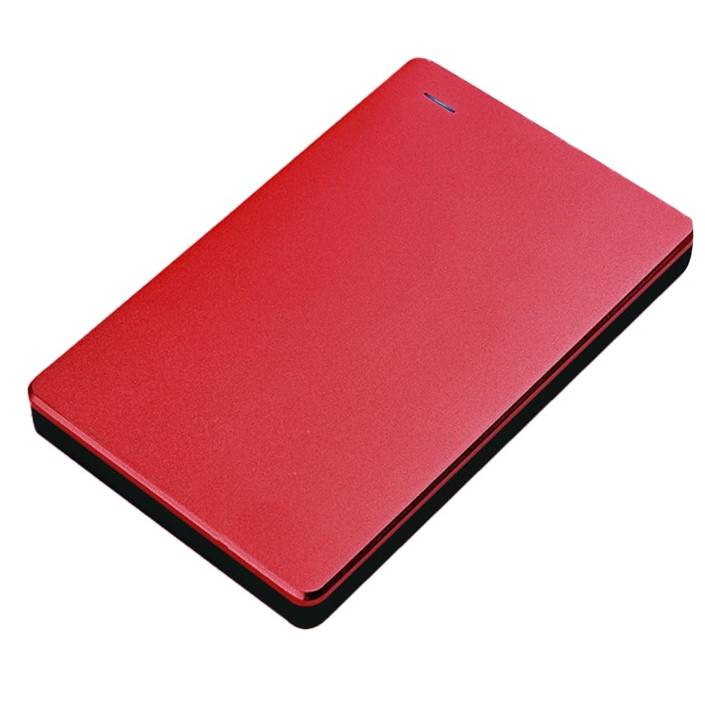 Osmond Disco Duro Móvil Externo High USB 3.0 1TB Almacenamiento Disco Duro Portátil para Computadora Portátil PC de Escritorio Rojo