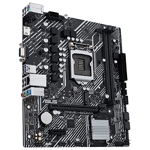 Asus PRIME H510M-K, Scheda madre micro ATX Intel H510 (LGA 1200), PCIe 4.0, slot M.2 32Gbps, Lan Intel 1 Gb, HDMI, D-Sub, USB 3.2 Gen 1, SATA 6 Gbps, connettore COM, connettore RGB - Scheda madre - Immagine 3