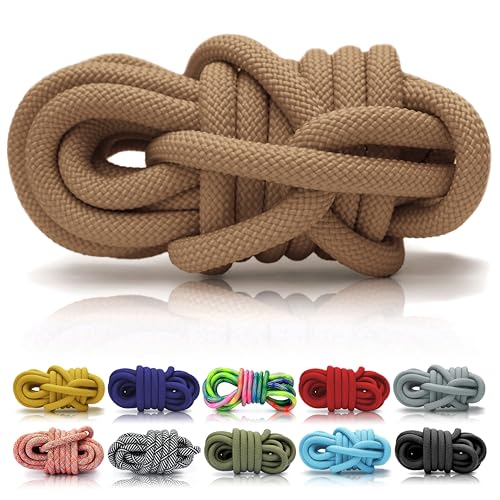 Ganzoo PPM Rope 5 m Zuschnitt, 10 mm geflochtenes PP Multifil-Seil, Sandfarben, für DIY Hundeleine und Halsband, Knoten und Flechten, Kombination mit Paracord und Microcord möglich