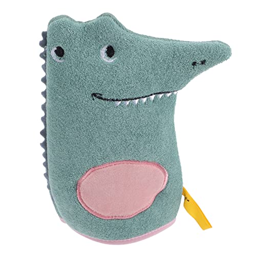 minkissy ちゃん用カーバススポンジ シャワーミット 子供用洗浄手袋 グリー