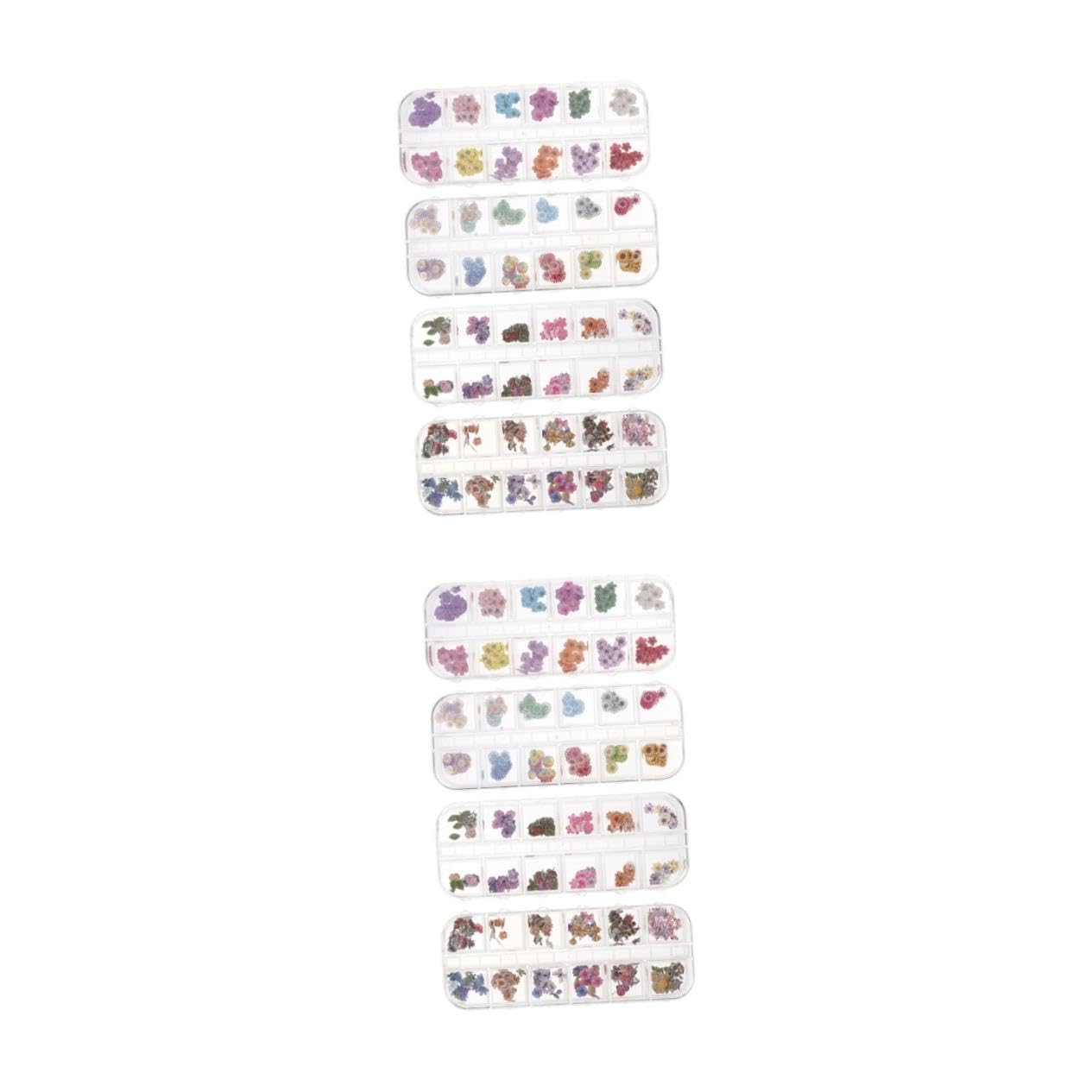 2 Set Adesivi Per Unghie Margherita Legno Decorazioni Per Nail Art Uniche E Colorate Per Manicure Diy 4 Scatole*2