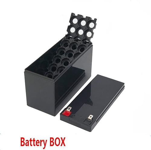 Miniatura 2 de XBERSTAR Soporte de batería 18650, 12V 3S 7P Li-ion DIY soporte para batería 18650 Powerwall abrazadera puntual (caja negra y tira de níquel)