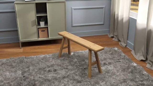 Amazon.com: ANQILEE Vintage Wooden Bench Noodle Bench Asian