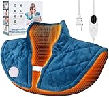 Gewichtete Heizkissen für Nacken und Schultern 1.2 kg, elektrische Wärmekissen mit 5 Temperaturstufen & 4 Auto-Off-Zeitern, waschbarer Flanellbezug, Geschenk für Eltern